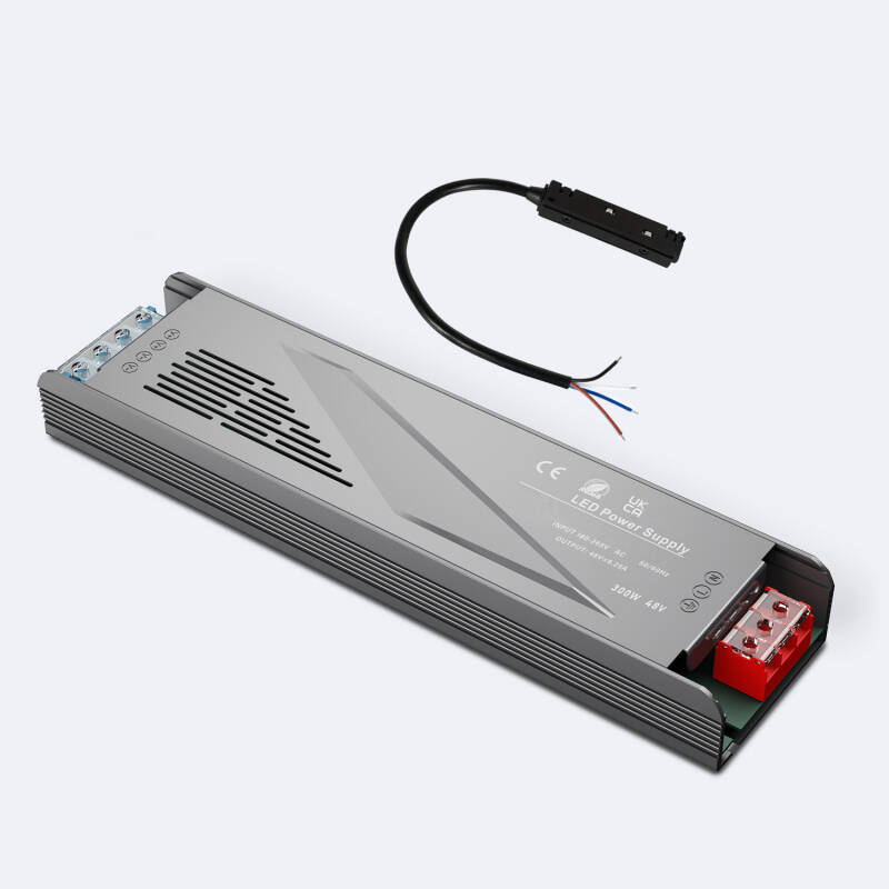 Kit Fuente Alimentación 48V DC Externa + conector para Carril Magnético 20mm