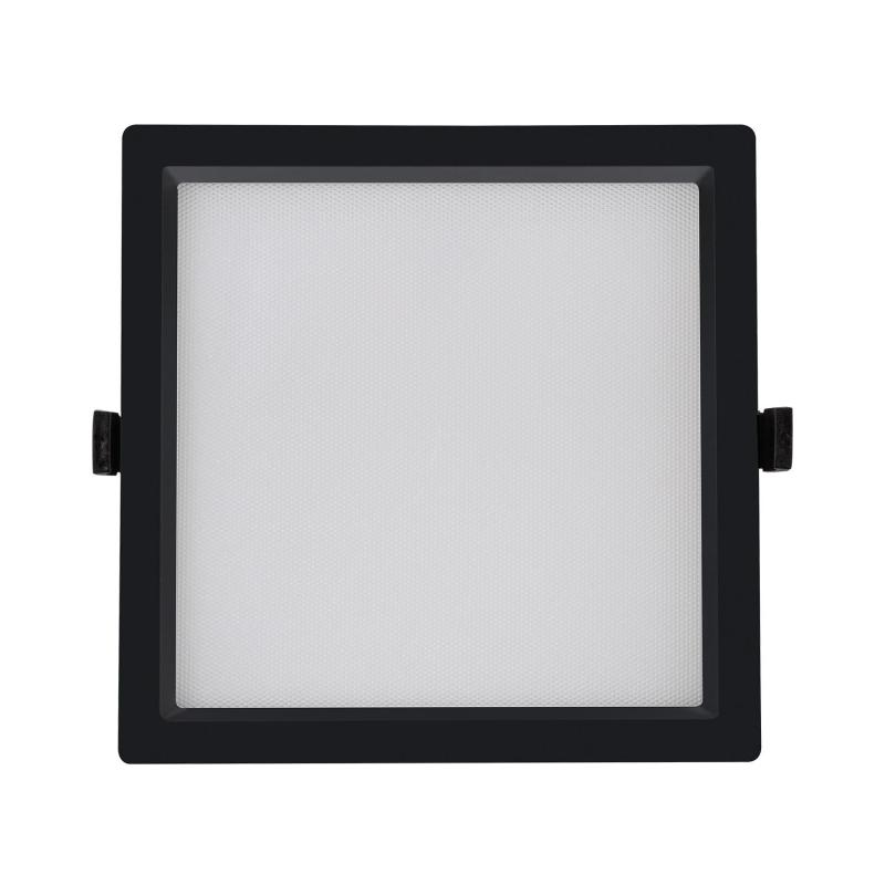 Downlight LED 30W Cuadrado SAMSUNG Aero 130 lm/W Microprismático LIFUD Corte 210x210 mm Negro