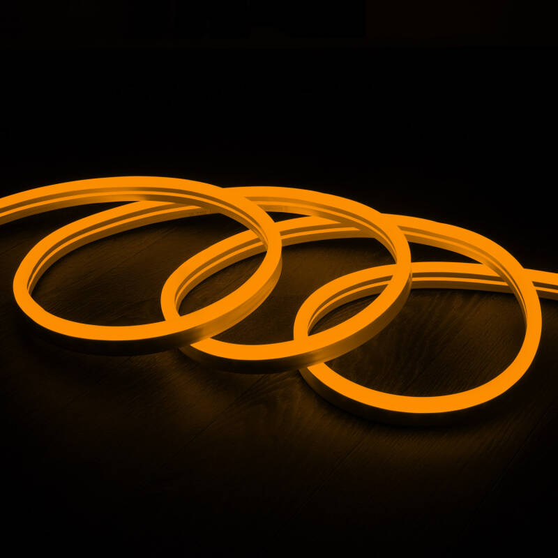 Tira LED Neón Regulable 220V RGB Semicircular 180 9W/m Corte 100cm IP67 a Medida
