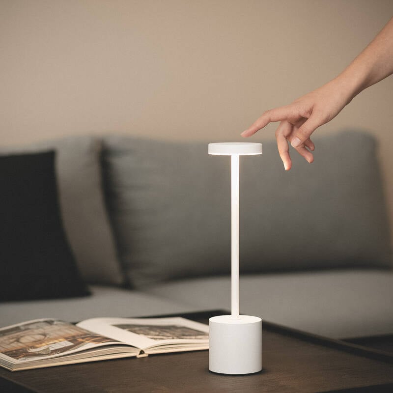 Lámpara de Mesa LED Portátil con Batería USB Recargable Zimba