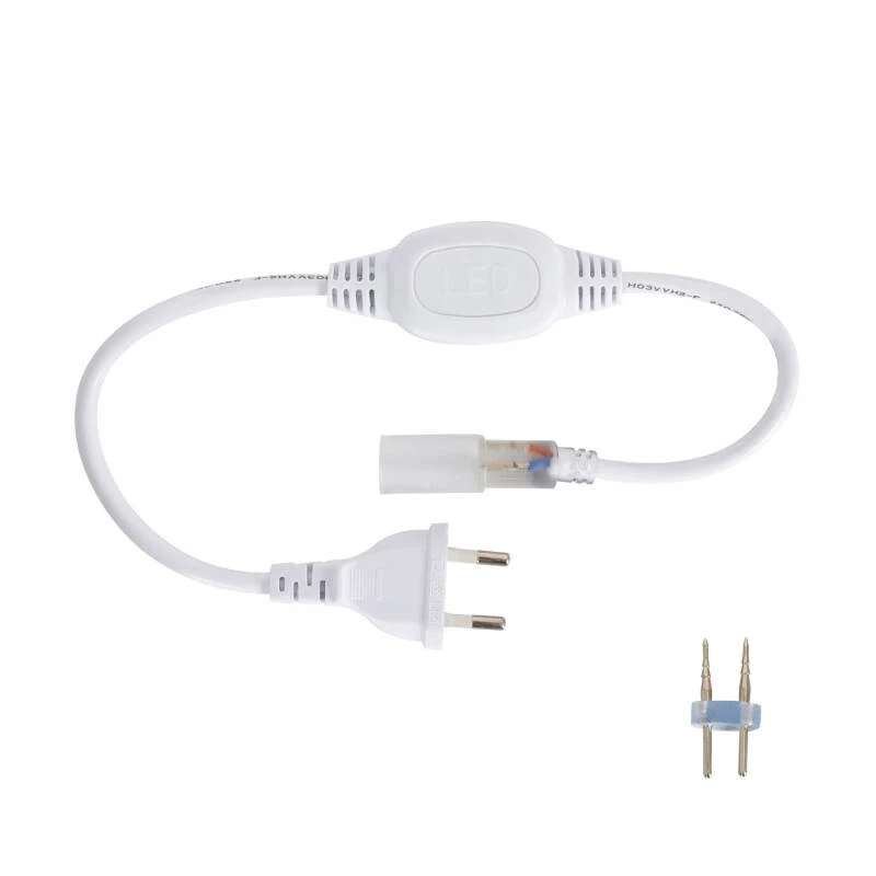 Tira LED Neón Regulable 220V Blanco Frío Circular 360 9W/m Corte 100cm IP67 a Medida