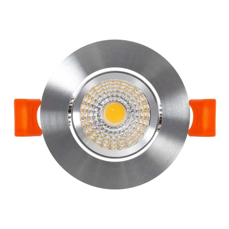 Foco Downlight LED 5W Circular COB CRI90 Corte Ø 55 mm Silver