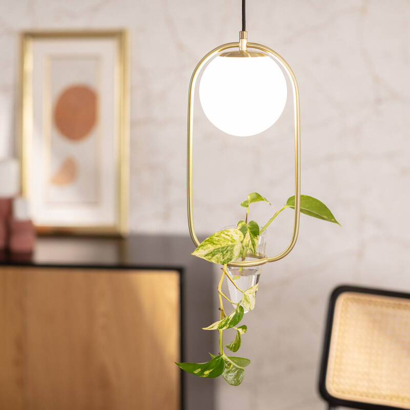 Lámpara Colgante Metal y Cristal Moonlight Puncak