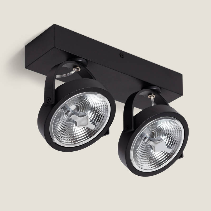 Foco LED 30W CREE de Superficie Direccionable AR111 Regulable Negro