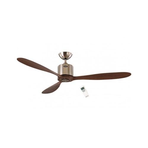 Ventilador de Techo sin Luz Silencioso 30W ECO Aeroplan Madera Maciza con Mando a Distancia
