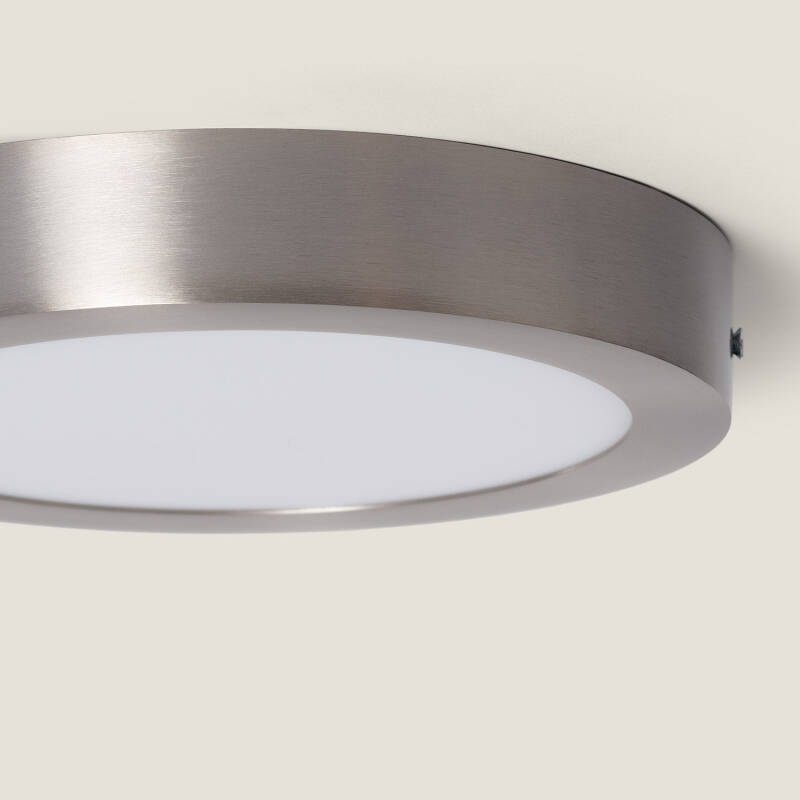 Plafón LED 18W Circular Metal Ø225 mm Silver