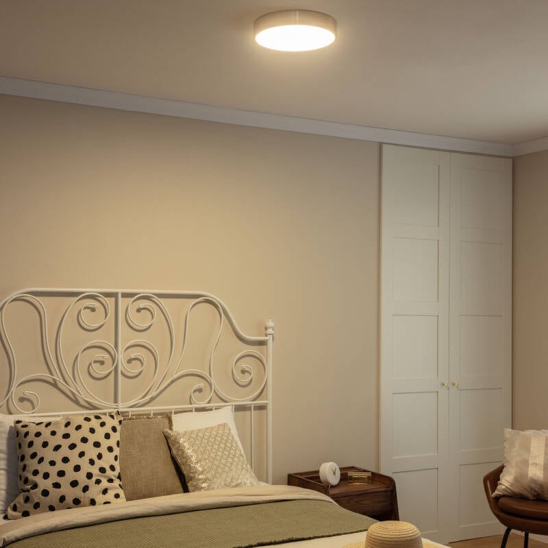 Plafón LED 18W Circular Metal Ø300 mm CCT Seleccionable Haydn