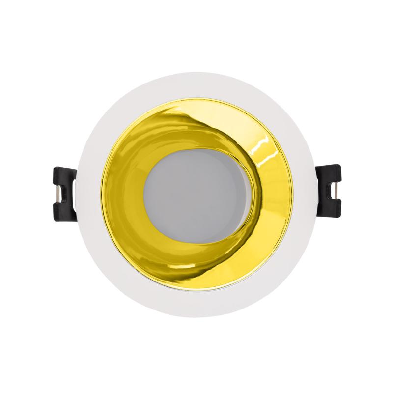 Aro Downlight Cónico Reflect Excentrico para Bombilla LED GU10/ GU5.3 Corte Ø 75 mm