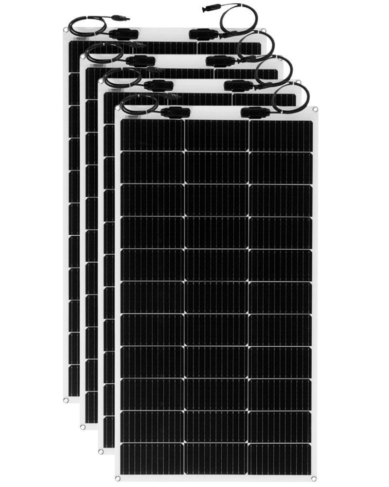 Pack 4 uds Placas Solares Flexibles 200W Tensite