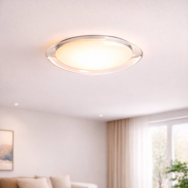 Plafón LED 18W Metal y Metacrilato CCT Seleccionable Camden M