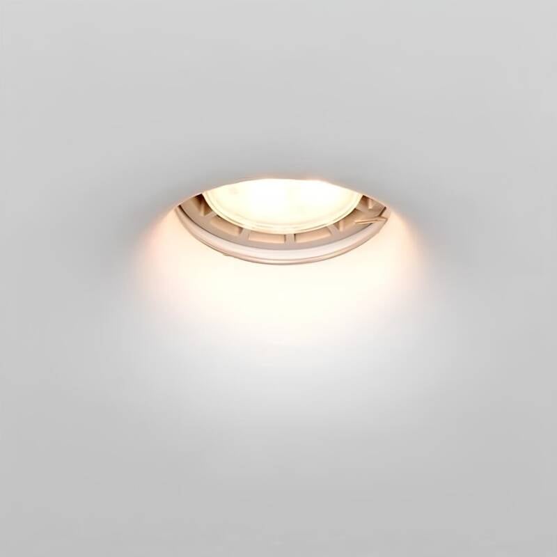 Aro Downlight Integración Escayola/Pladur para Bombilla LED GU10 / GU5.3  Corte 120x120 mm