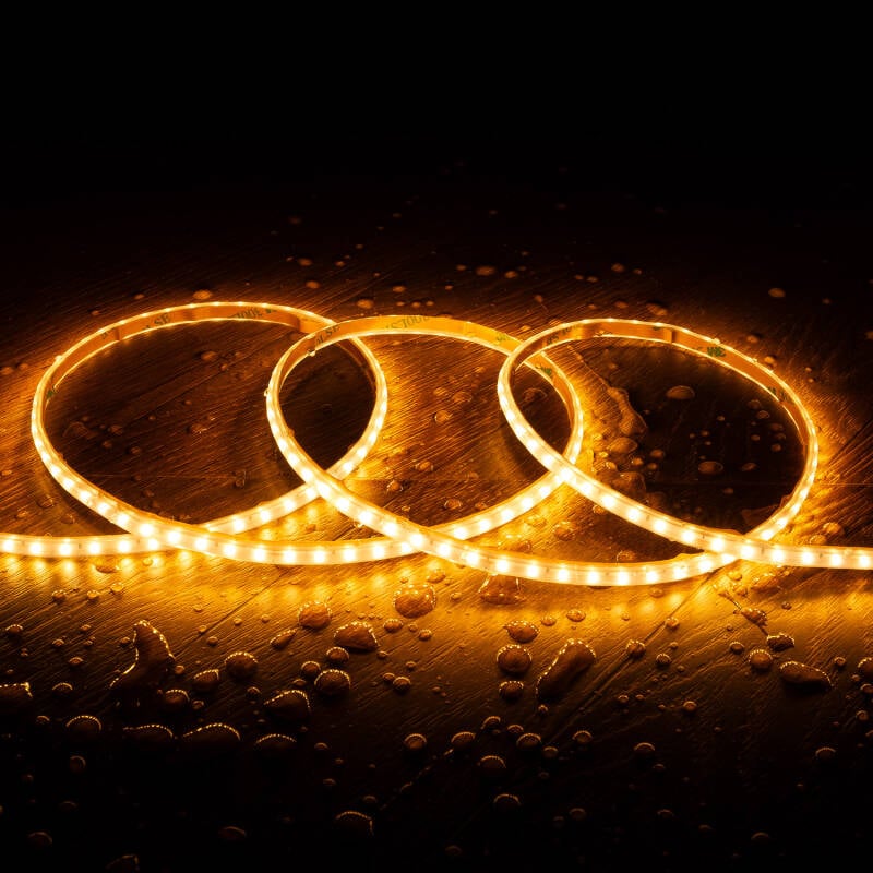 Tira LED Regulable 220V SMD Autorrectificada 120 LED/m BOBINA 20m 12W/m 1080lm/m Superestrecha Ancho 6.5mm Corte 10cm IP65