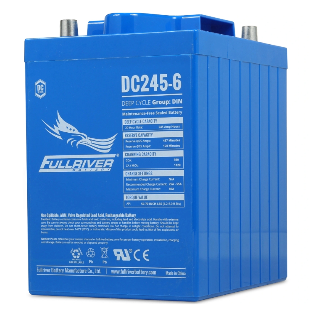 Batería 6v AGM Solar 245Ah C20 Monobloc Fullriver DC245-6