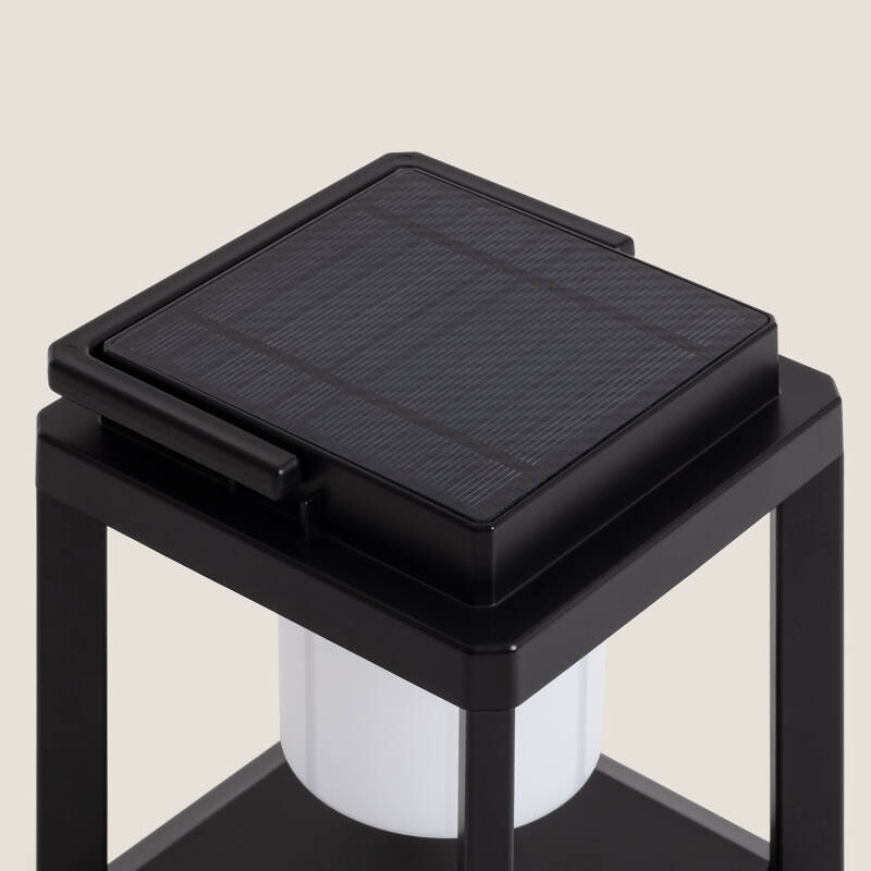 Lámpara de Mesa Solar LED Portátil Aluminio Perlico