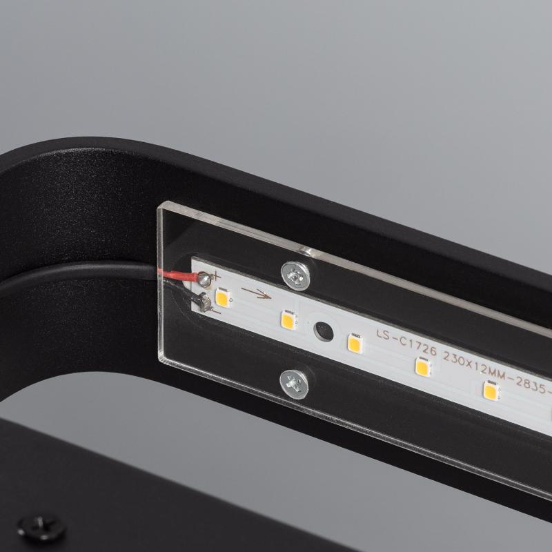 Aplique de Pared LED 9W de Aluminio Deves Negro