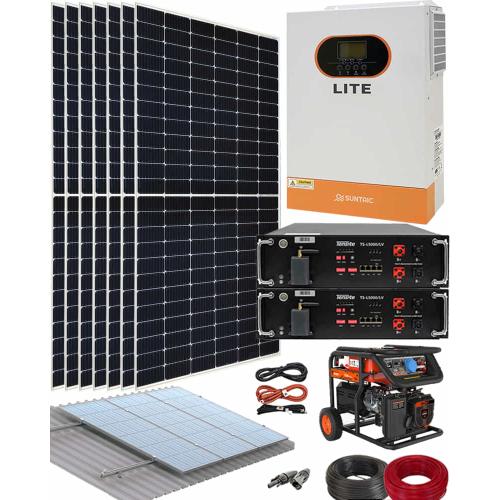 Kit Solar Aislada con Generador 5000W 48V
