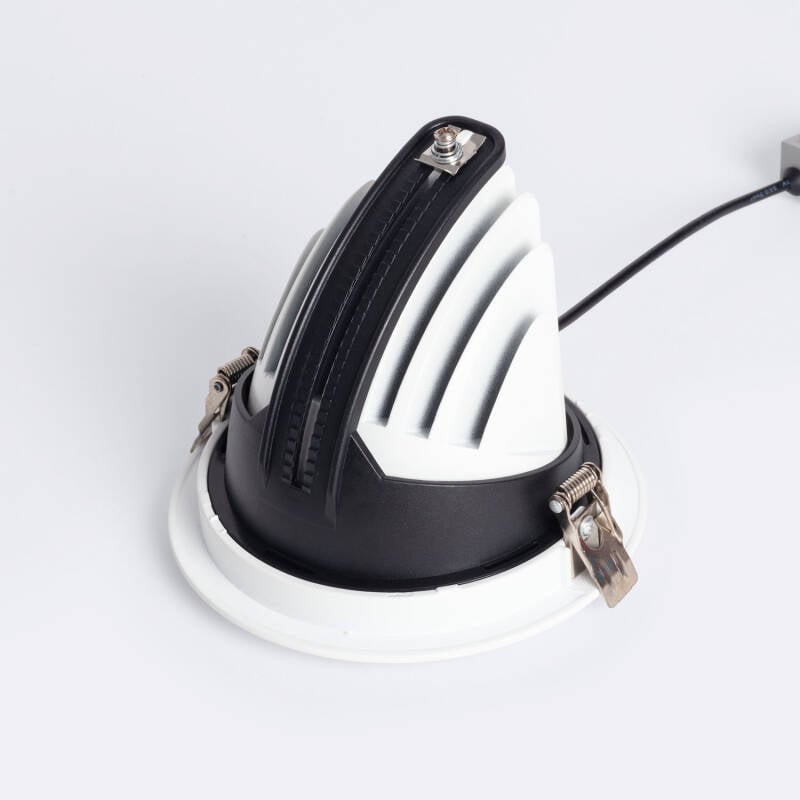 Downlight LED 24W Circular Direccionable Chip OSRAM 38º CCT 120 lm/W LIFUD Corte Ø 120 mm