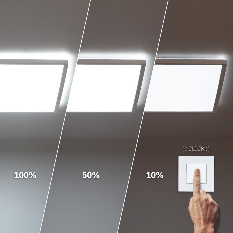 Plafón LED 24W Cuadrado Regulable 420x420 mm Doble Cara SwitchDimm