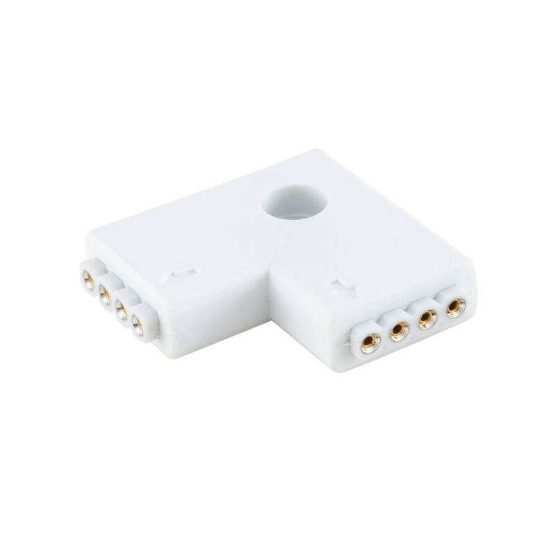 Conector Rápido Tipo 'L' Tira LED 12/24V RGB