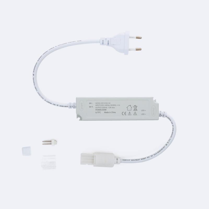 Driver Flicker Free para Tira LED 220V AC SMD IP65 Ancho 12mm