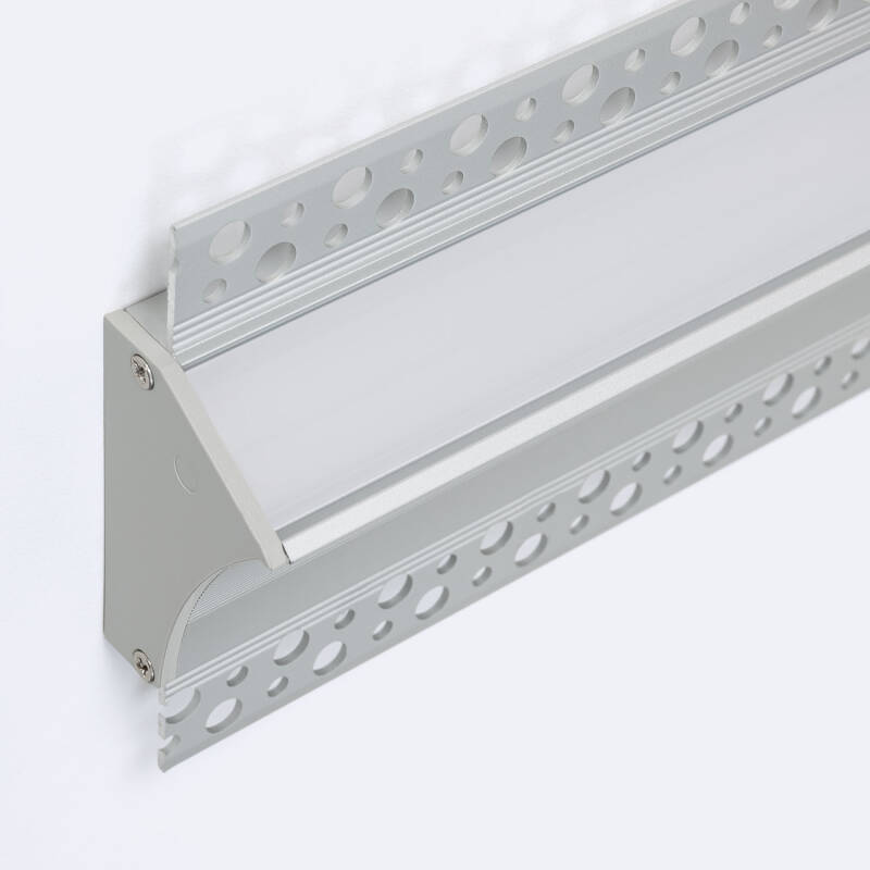 Perfil Aluminio Empotrable para Escayola / Pladur para Tira LED hasta 20mm