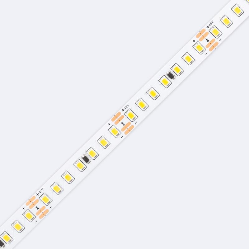 Tira LED 48V SMD 140 LED/m Bobina 30m Larga Distancia 10W/m 1000lm/m Ancho 10mm Corte 5cm IP20