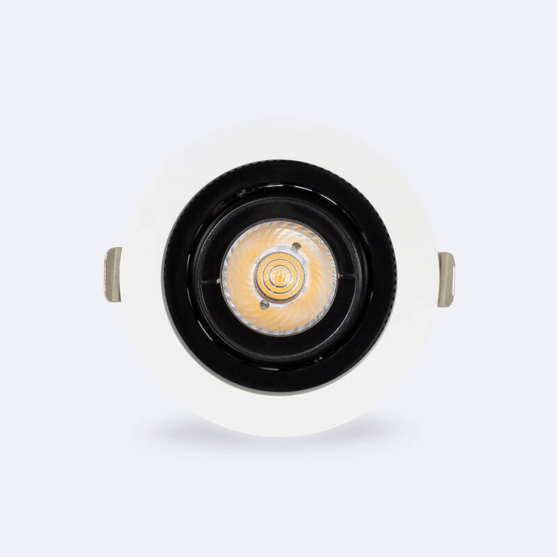 Foco Downlight LED 7W COB Direccionable 360º Circular Corte Ø 80 mm CRI90 Expert Color No Flicker