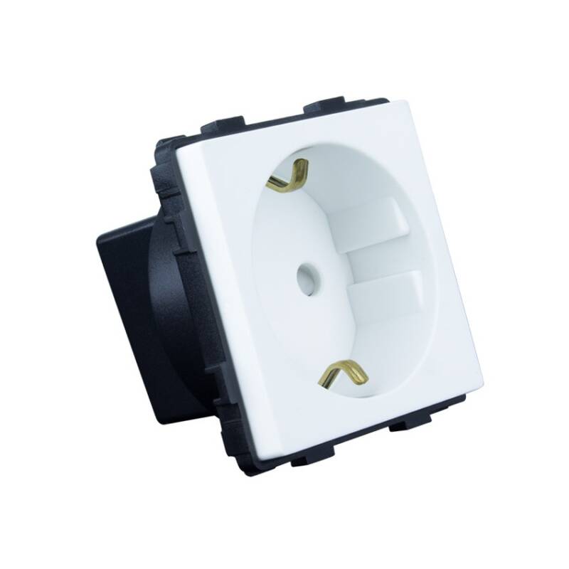 Enchufe Schuko con Marco PC Modern