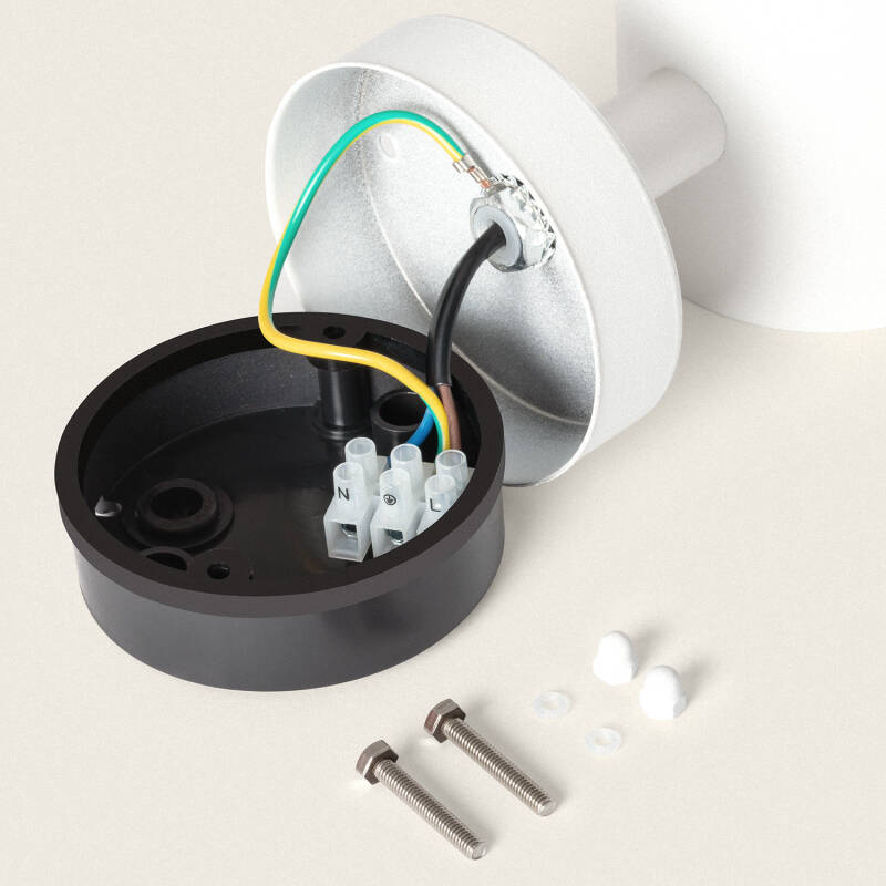 Lámpara de Pared Exterior LED 5W Acero Inoxidable Inti White