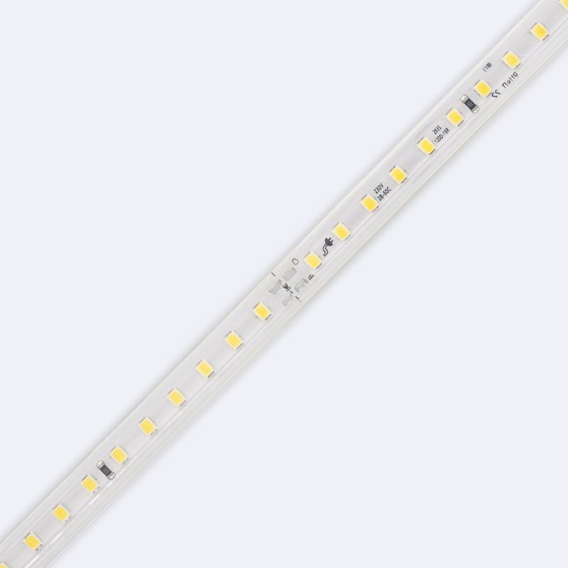 Tira LED Regulable 220V SMD 120 LED/m Blanco Neutro 8.5W/m 850lm/m Ancho 12mm Corte 20cm IP65 a Medida