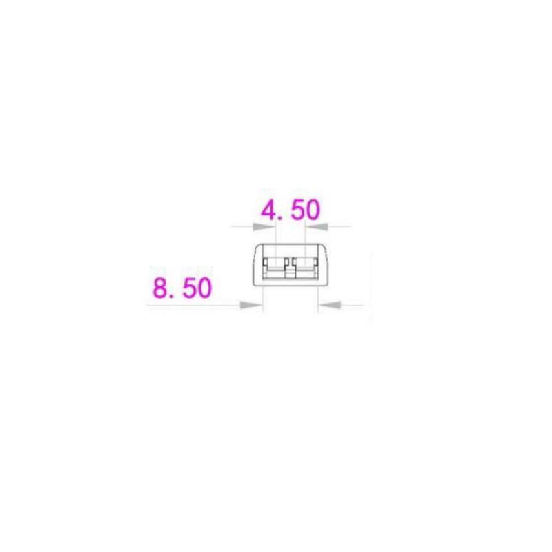 Conector Tira LED 12/24V DC para Unión con Tornillo