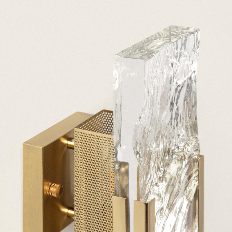 Lámpara de Pared Metal y Cristal Murtha