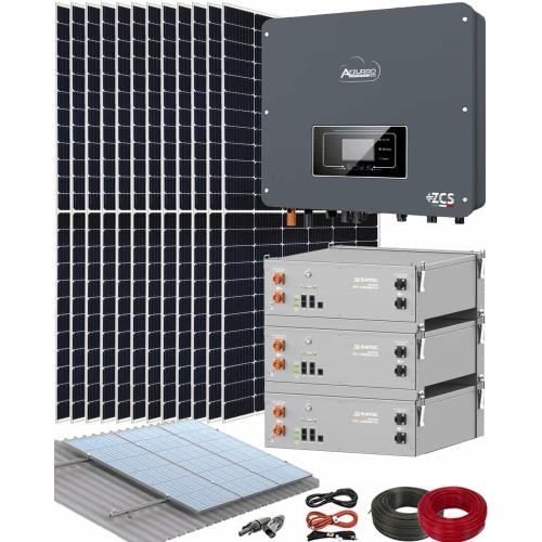 Kit Instalación de Placas Solares Azzurro con 3 Baterías Suntaic 5kWh