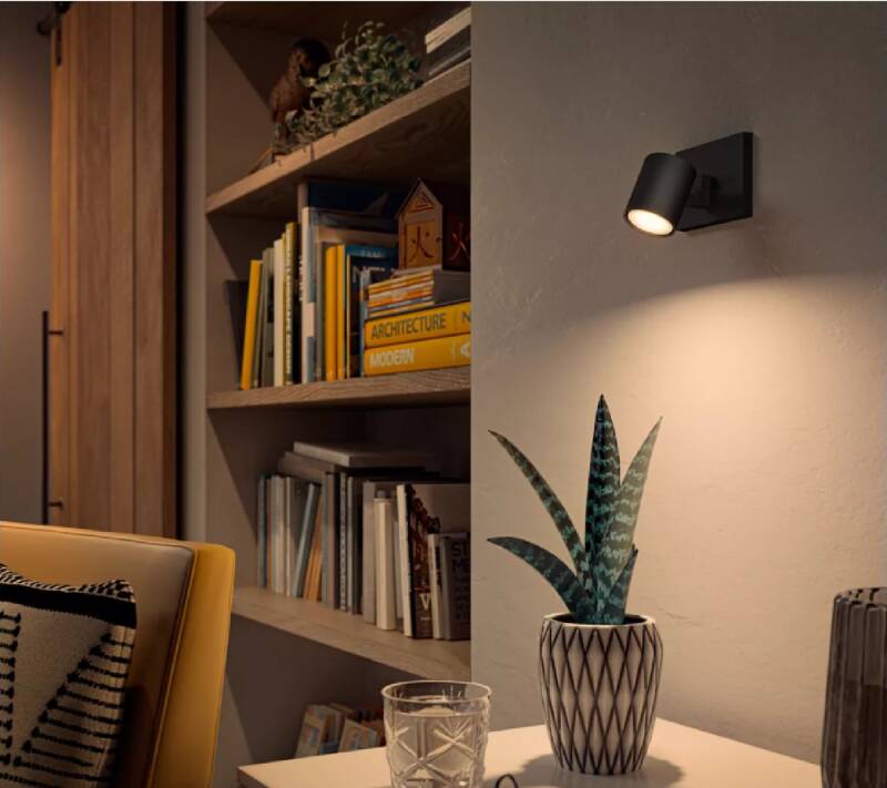 Lámpara de Pared White Ambiance 1 Foco GU10 PHILIPS Hue Runner Extensión