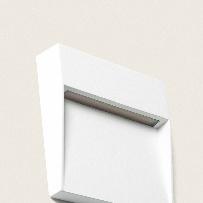 Baliza de Pared Exterior LED 3W CCT Seleccionable Superficie Cuadrado Jade