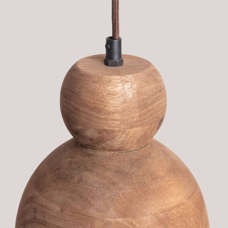 Lámpara Colgante Madera Dallas II  ILUZZIA