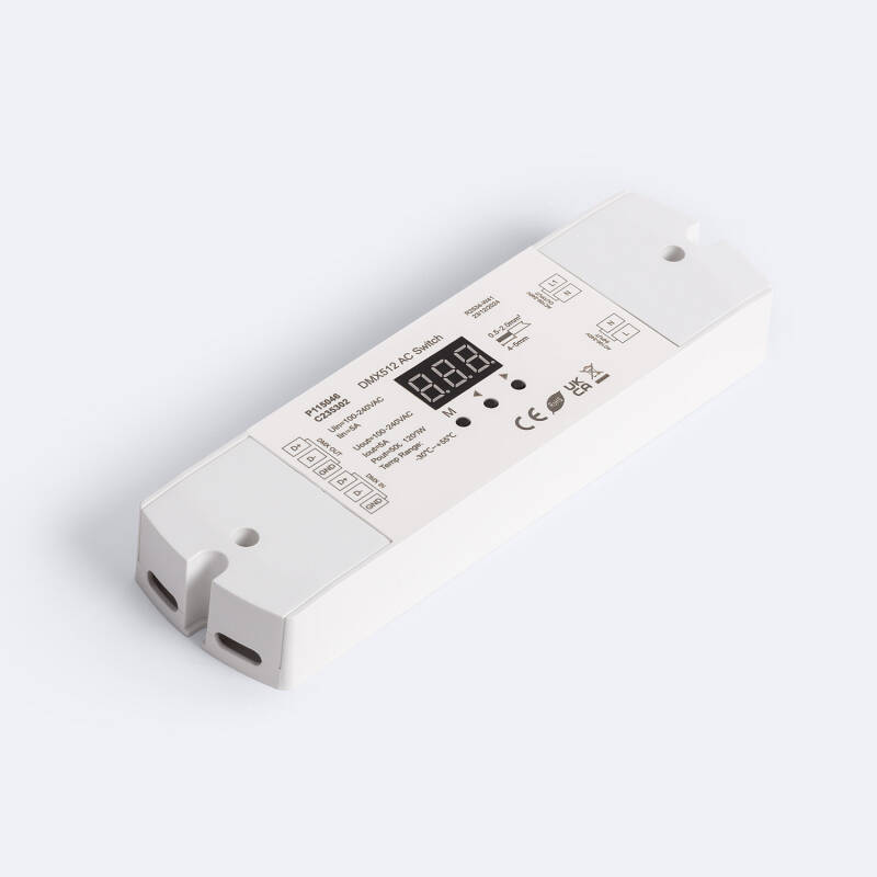 Interruptor ON/OFF DMX512 100-240V con RDM SKYDANCE DP para Carril DIN