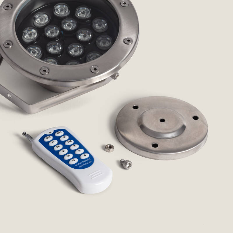 Foco Sumergible LED RGB 15W Superficie 24V DC IP68