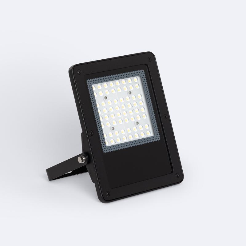 Foco Proyector LED 50W Regulable 0-10V 170 lm/W IP65 ELEGANCE Slim PRO Negro 30º Blanco Cálido 3000K