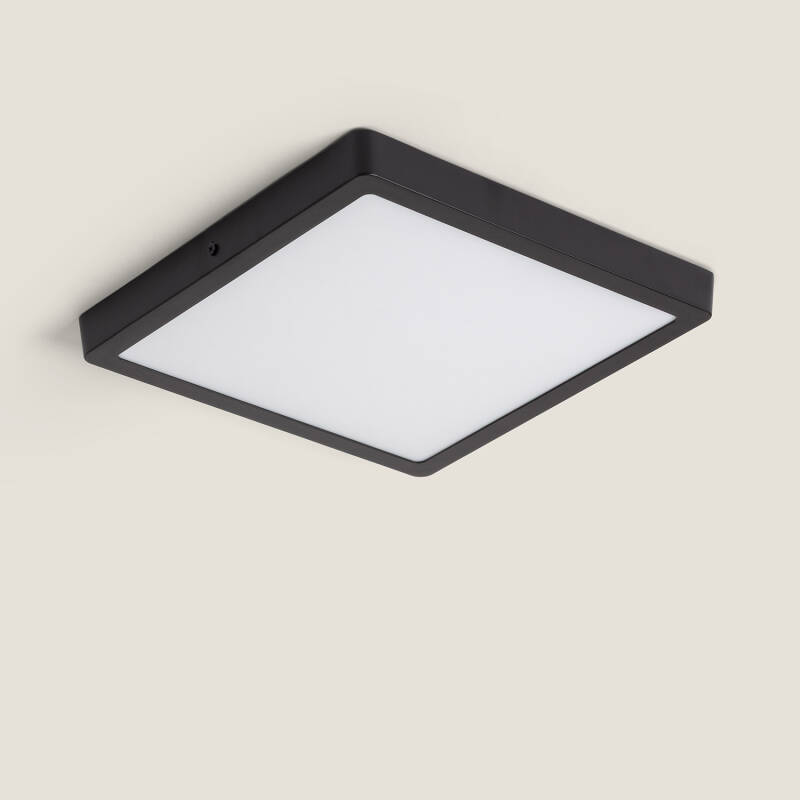 Plafón LED 24W Cuadrado Aluminio 280x280 mm Slim CCT Seleccionable Galán SwitchDimm