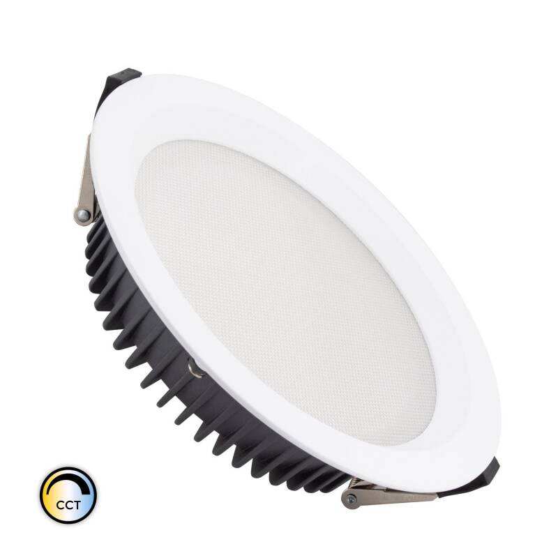 Downlight LED 40W Circular SAMSUNG AERO 130 lm/W Microprismático CCT Seleccionable LIFUD Corte Ø 200 mm