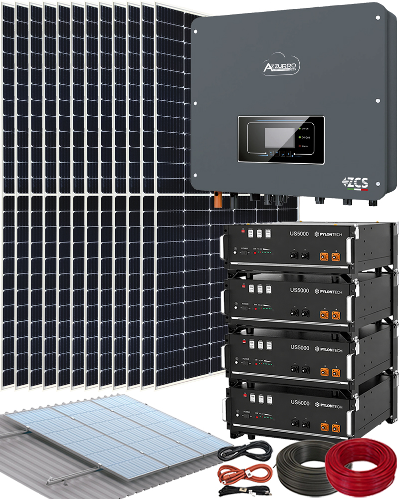 Kit de Placas Solares con 20kWh en Baterías