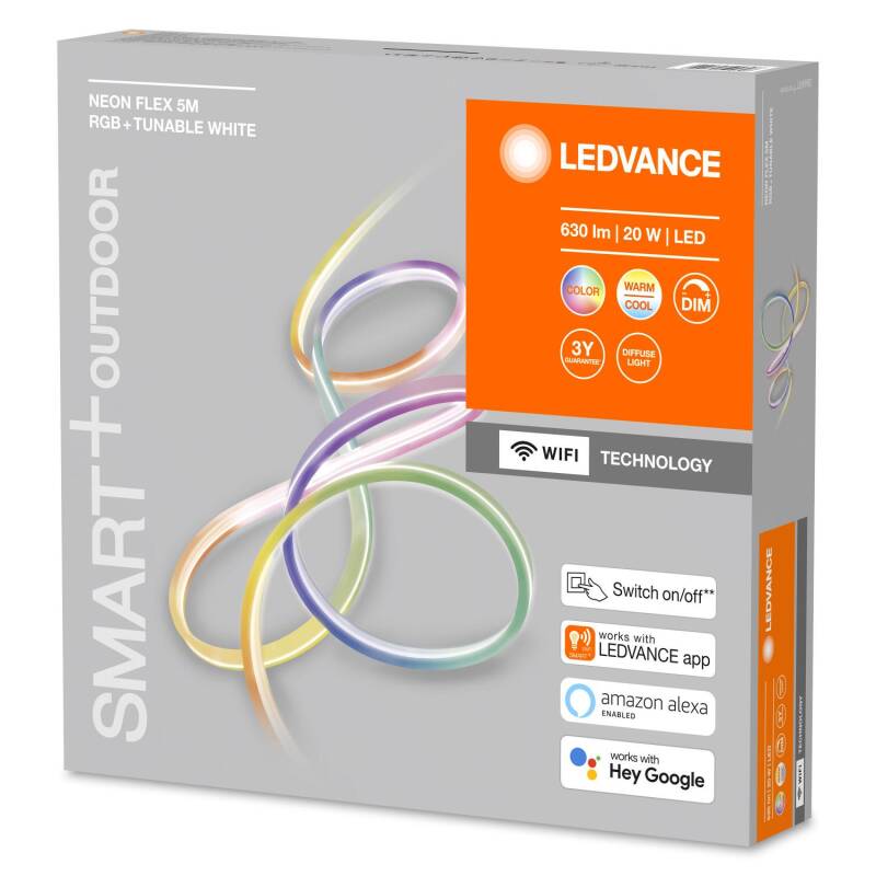 Tira LED Neón Flex RGBTW 20W Regulable Smart+ WiFi 5m LEDVANCE 4058075504806