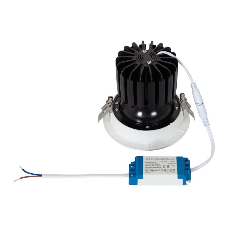 Foco Downlight LED 18W COB Direccionable 360º Circular Corte Ø 115 mm CRI90 Expert Color No Flicker
