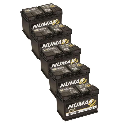 Pack 5 unidades de la Batería AGM 70AH 12V Numax