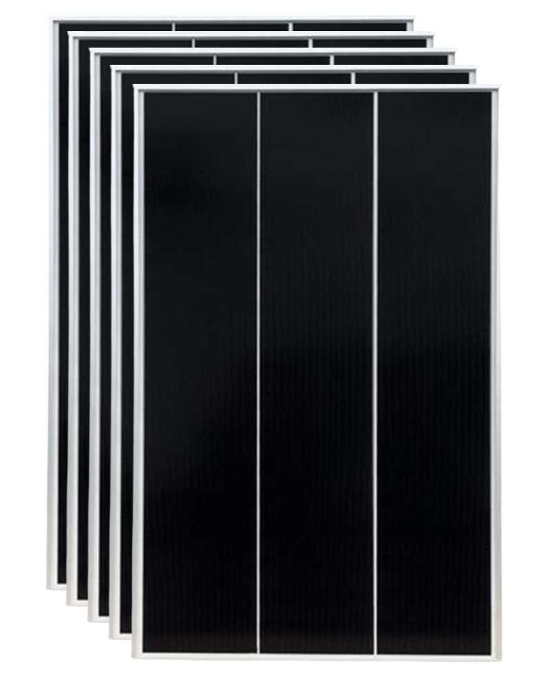 Pack 5 unidades Paneles Solares Monocristalinos 200W 12V Solarfam