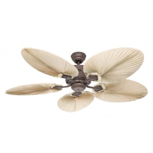 Ventilador de Techo sin Luz Silencioso 25,6W ECO Caribbean Dream Mimbre Natural