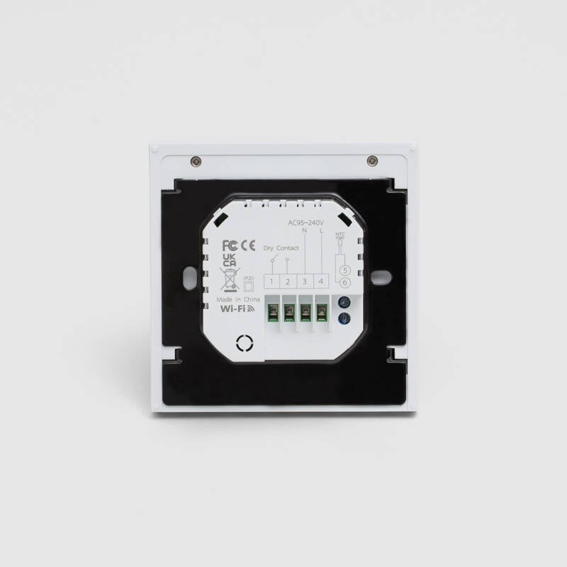 Termostato WiFi Programable Blanco Para Calefacción