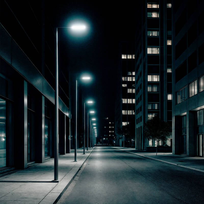Farola LED 60W Harlem LUMILEDS Gris