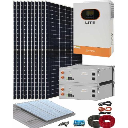 Kit Solar Aislada Litio 5000W 48V 9200kWhaño